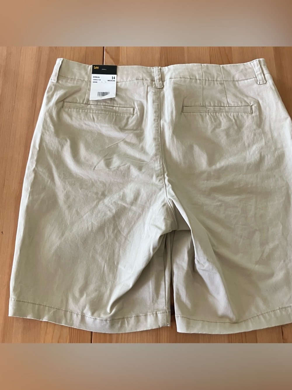 NWT Lee Women’s Safari Bermuda Chino Shorts Size 14 Regular Fit Mid Rise 9” - Picture 6 of 7
